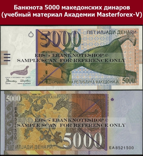 Банкнота 5000 динаров